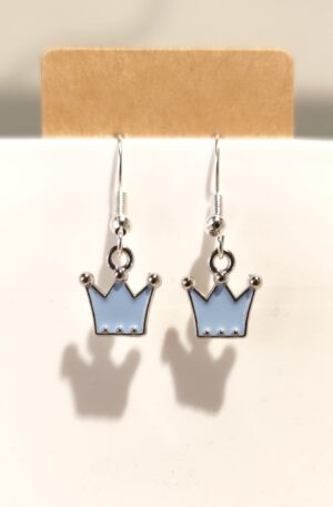 Par de pendientes dama azul