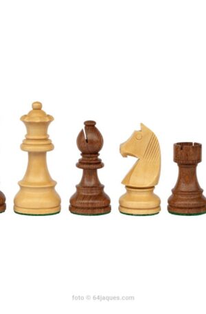 Piezas de ajedrez de madera - German Knight - Staunton 6 - Acacia y boj