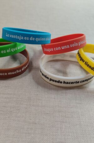 Pulseras ajedrez<br>(Todos los colores)